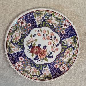JAPANESE IMARI FLORAL DECORATIVE PLATE